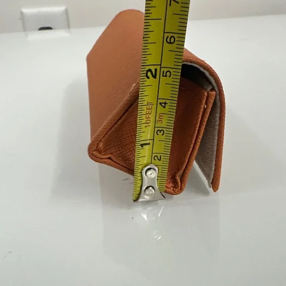 TORY BURCH ORANGE SMALL AUTHENTIC EYEGLASSES CASE Weekender Travel - Picture 7 of 7